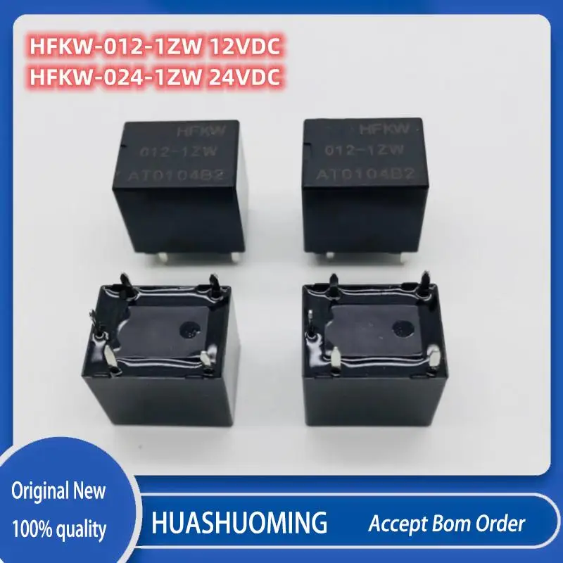 

10PCS/Lot New HFKW 012-1ZW 024-1ZW HFKW-012-1ZW 12VDC HFKW-024-1ZW 24VDC 5PINS 20A