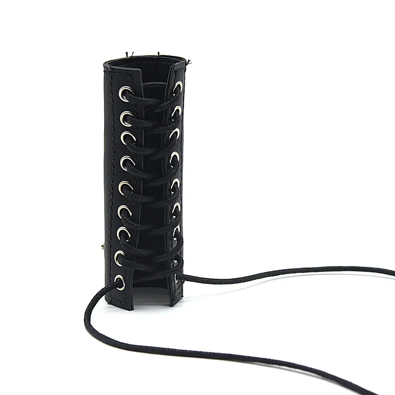 PU Leather Electro Shock Penis Rings Sex Toys For Male Masturbation Penis Stimulation Cock Extender,E-stim Adjustable Cock Rings