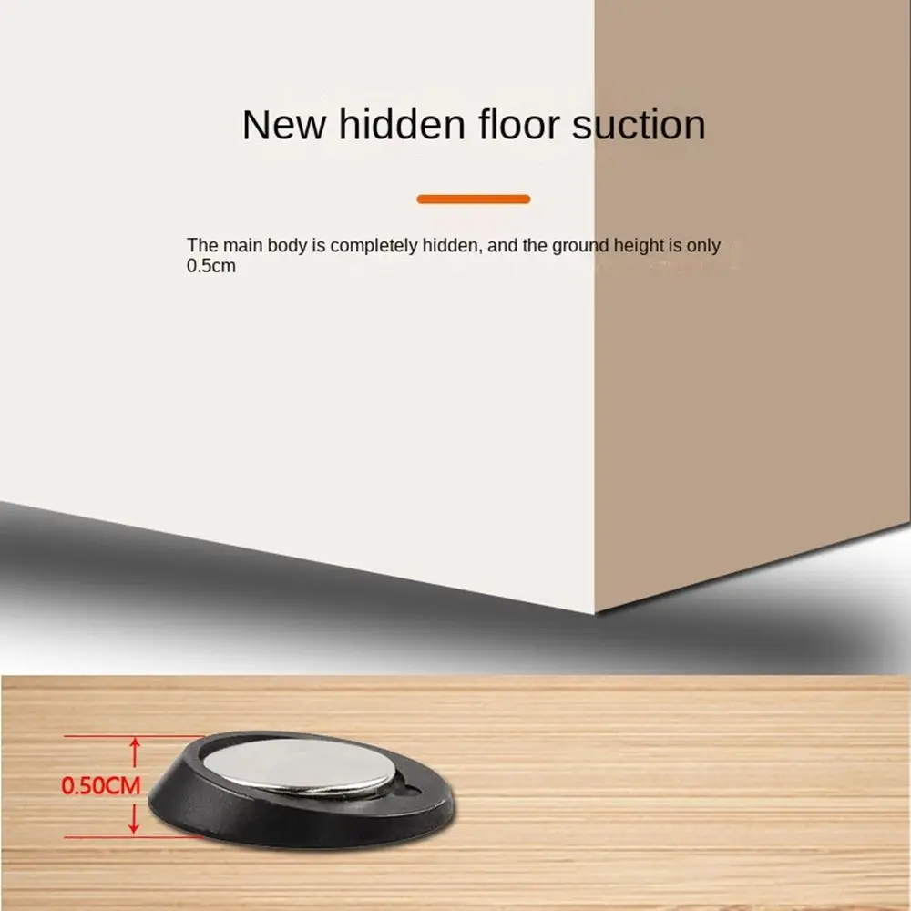 Stainless Steel Door Stops With Screws Mute er Door Stopper Magnetic Resistance Invisible Holder Hardware