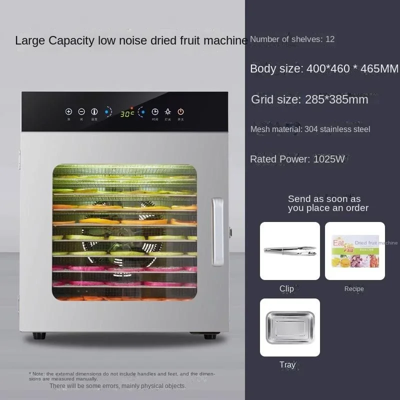 220V Multi-Tiered Food Dehydrator - Preserve Flavor and Nutrients in Your Favorite Foods