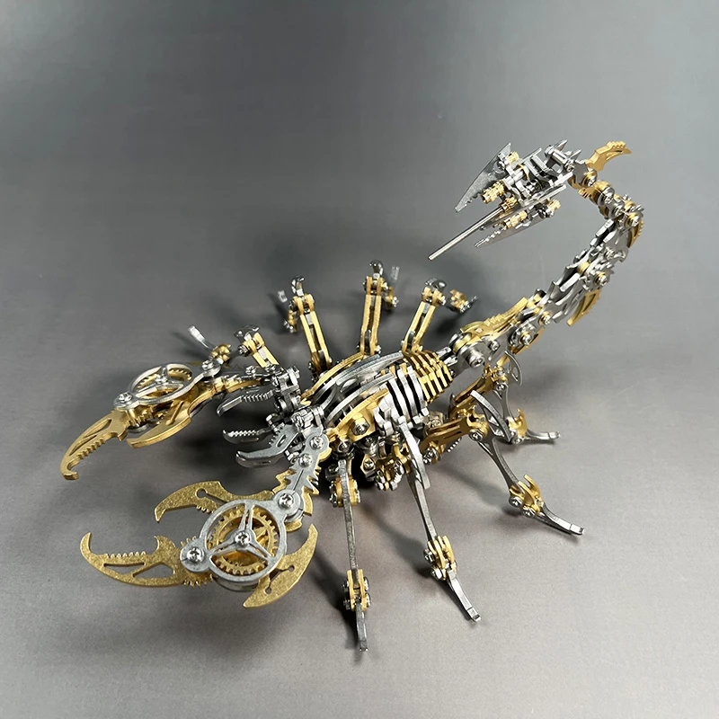 3D Scorpions Metal Puzzle Steampunk Mechanical Insect Model Kit Floatingcity Steel Warcraft Assemble Jhandmade Toy For Adults 3