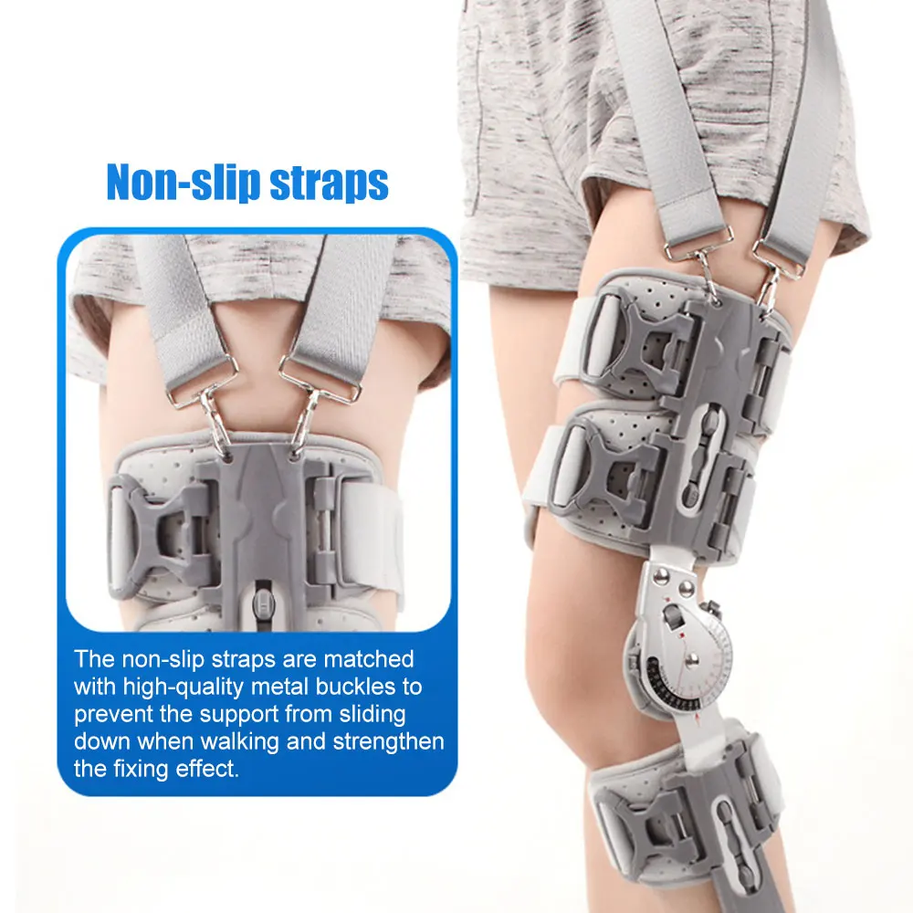 Adjustable Knee Joint Fixation Brace Fracture Ligament Strain Medical Bracket Postoperative Meniscus Lower Extremity Fixator