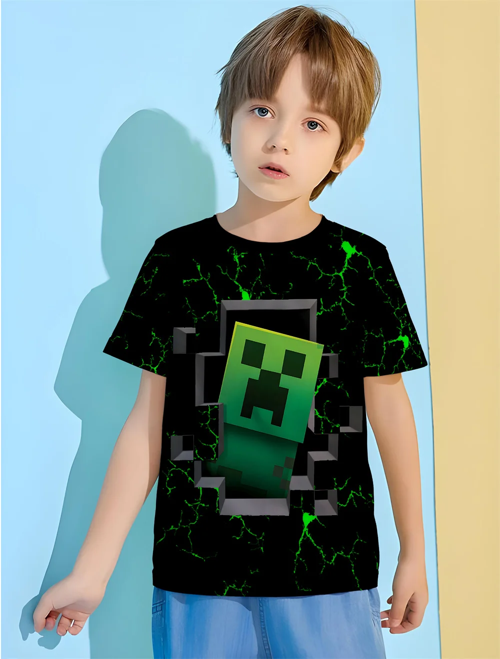Game Themed Baby T-Shirts 3d Print Boys Girls Clothes Cartoon Anime Short Sleeve Top Tees Girl Fashion Children's T-Shirt cotton t shirt girls tee shirt girls t shirt t shirt kids t shirt