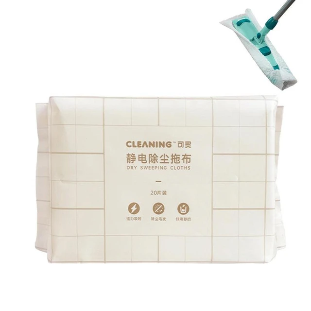 Hand Dry Mop Wipes 30pcs Electrostatic Dust Wipes For Wooden Floor Mopping  Wet Cloth Wipes Floor