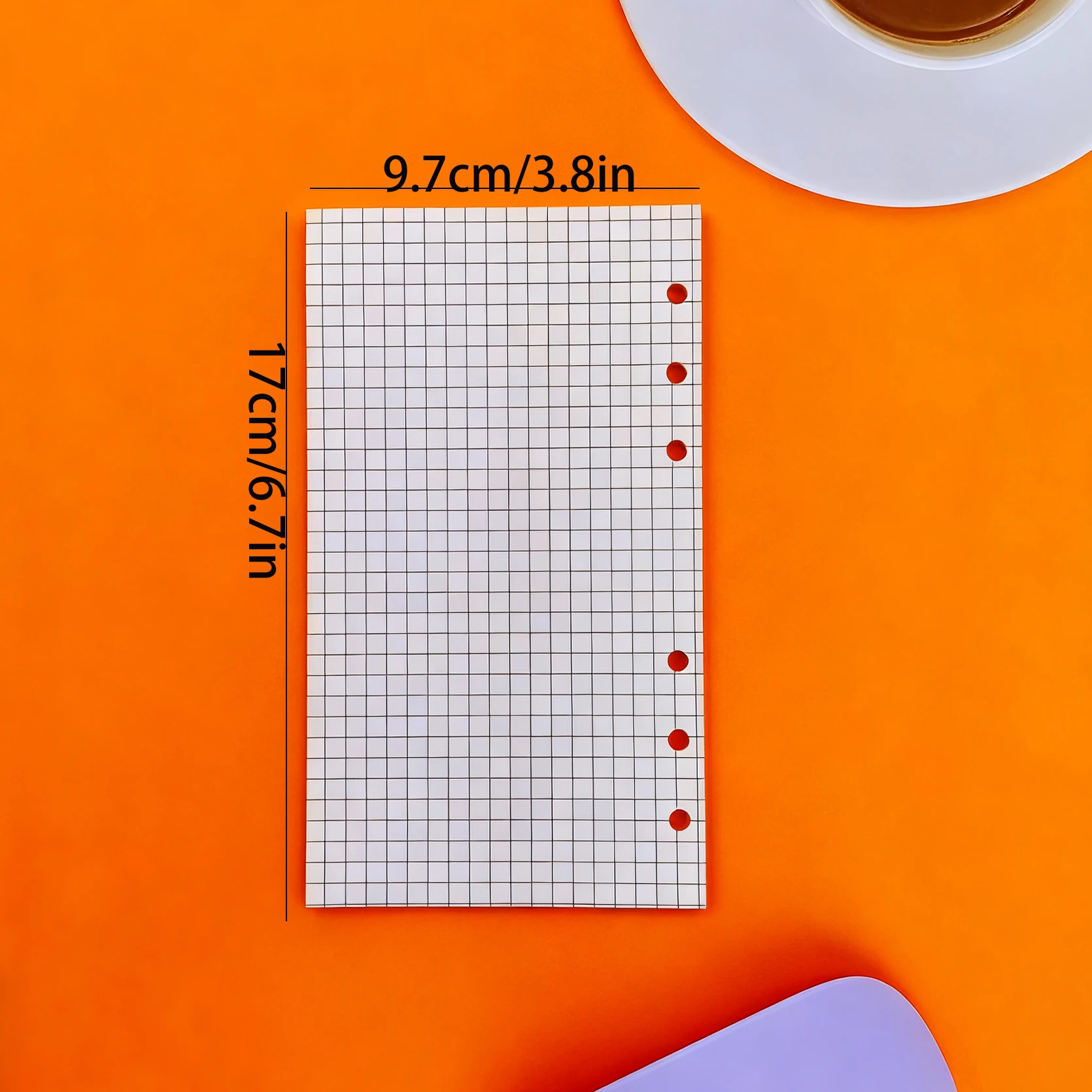 A6 6-Hole Loose Leaf Refill Paper (45 Sheets), Lined/Grid/Dot/Blank Binder Paper, Essential for School, Office & Back to School - 2