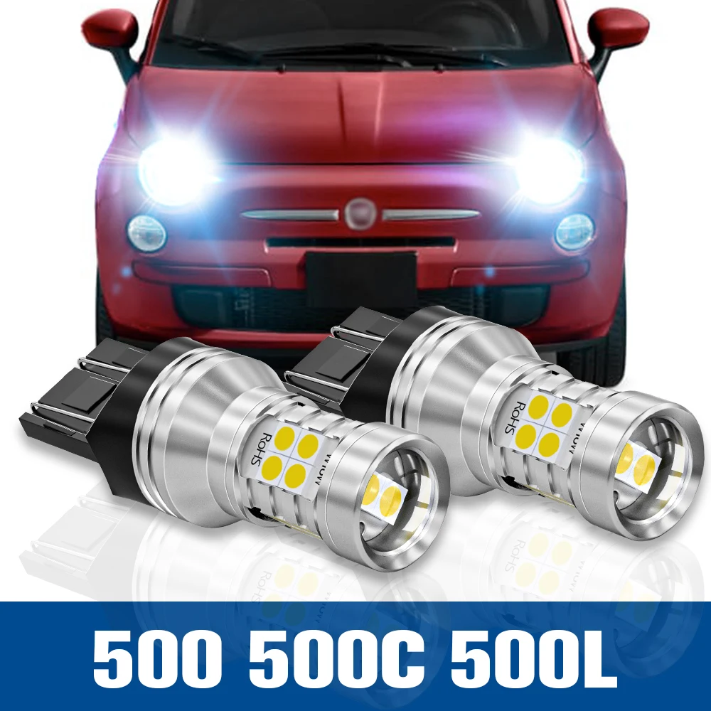 

2pcs LED Daytime Running Light DRL Lamp Accessories Canbus For Fiat 500 500C 500L 2007 2008 2009 2010 2012 2013 2014 2015 2016