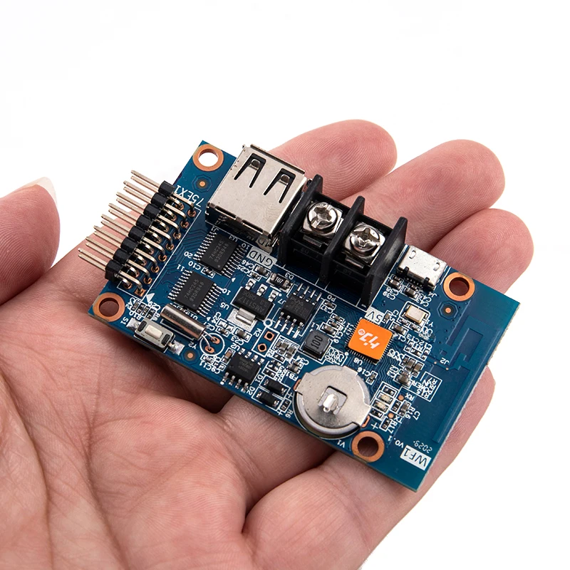 풀 컬러 모듈 컨트롤러 WF1 보드, P3 P4 P5 P10 LED 매트릭스 디지털 패널, 640x32, 1 개