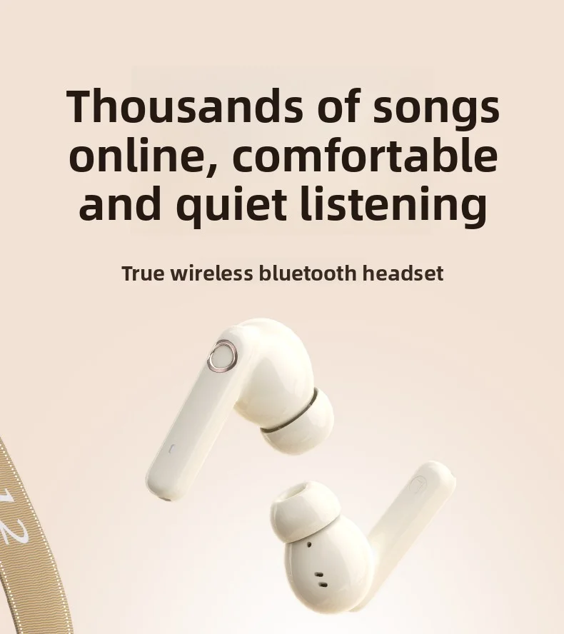 Bluetooth Earphones Comfortable Long-Wearing Earbuds New 2025 Model Pain-Free De