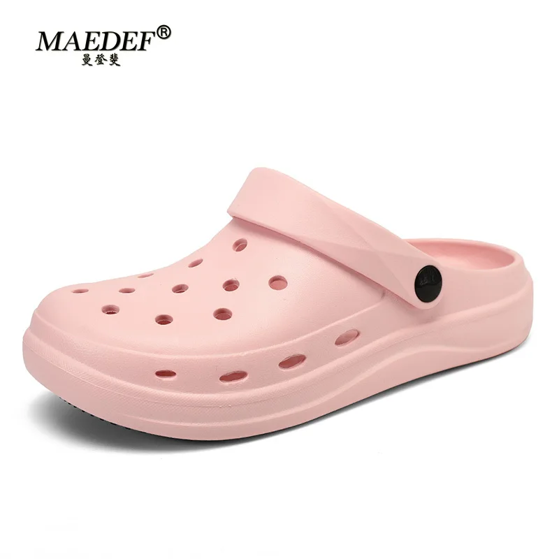 

EVA Soft Men House Slippers Beach Clog Shoes Sandals Women Shoe Indoor Summer Toe Wrap Home Slides High Quality Couple's Shoes