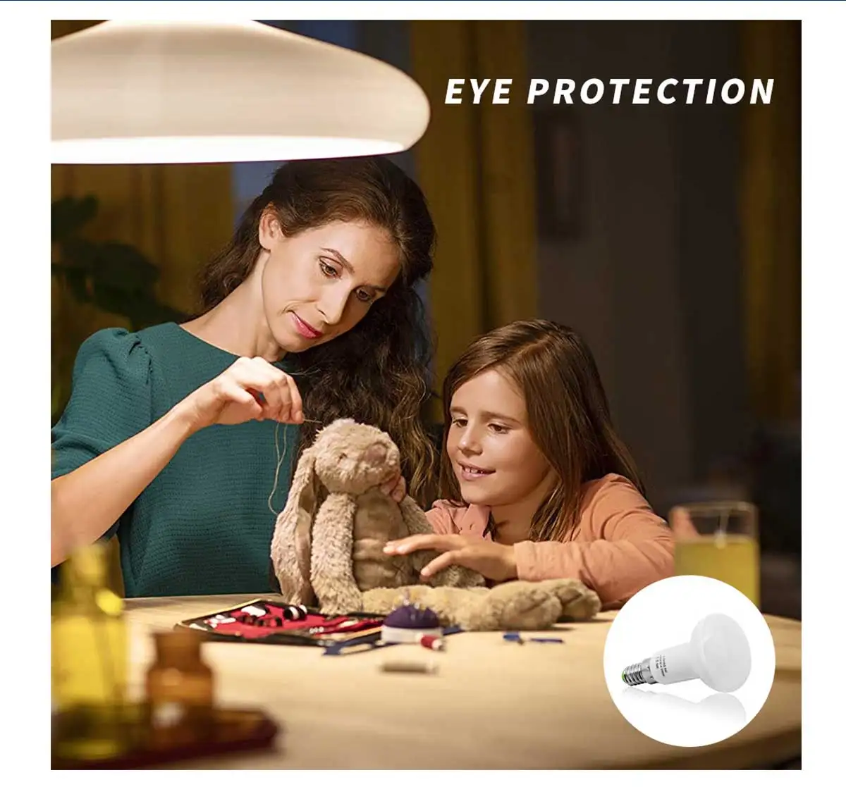 Description Picture 6 of item6pcs R39 R50 R63 R80 Umbrella Led Bulb No Flicker AC85-220V LED Lampada SpotLight E27 E14 Bombillas Lamp For Home Lighting