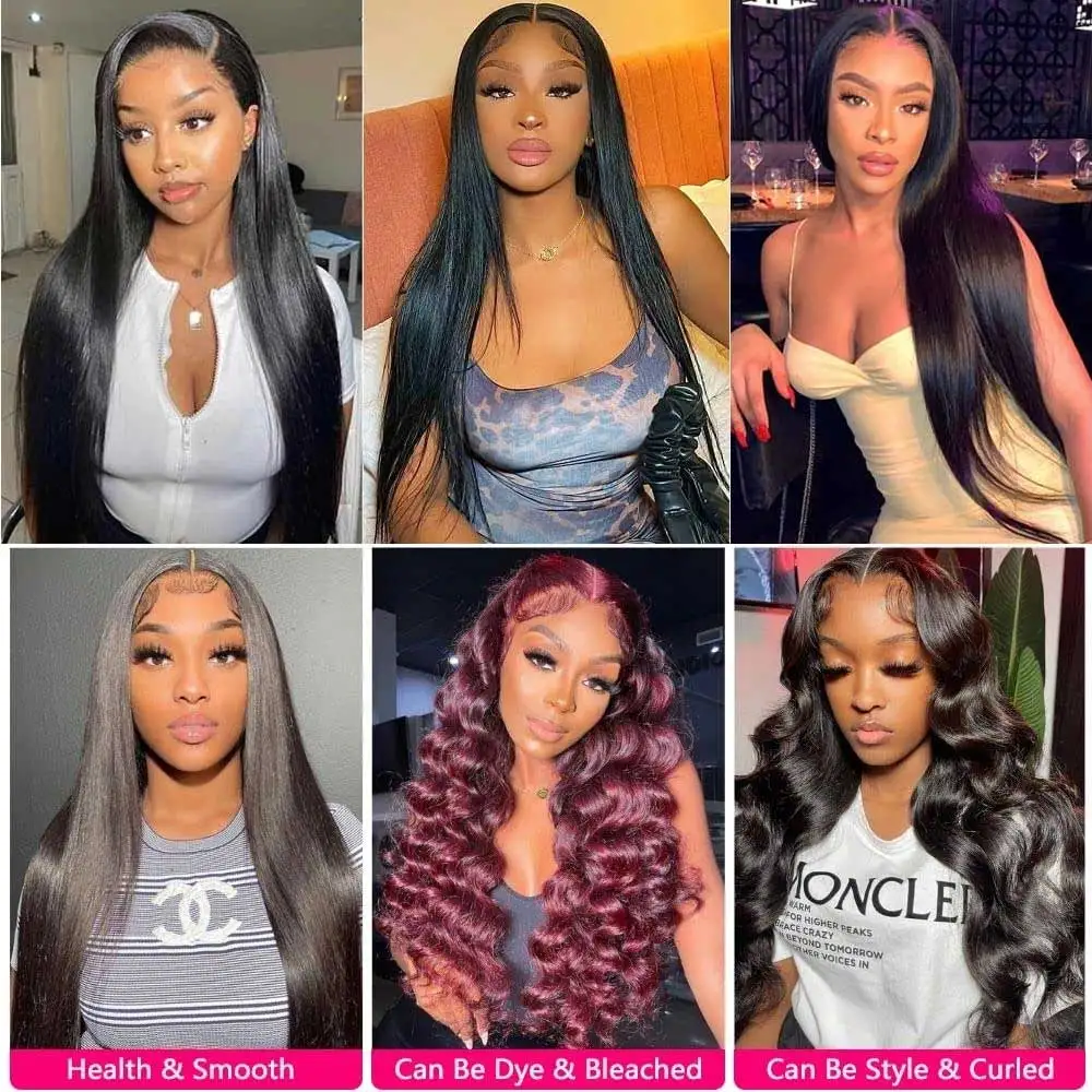 30 40 Inch Bone Straight Bundles Deal Brazilian Virgin Human Hair 3 4 Bundles Raw Hair Extensions Natural Color Remy 6