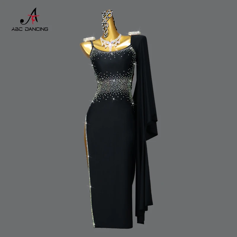 

Latin Dance Tops Women Ballroom Dresses Female Cabaret Free Shipping Samba Costume Clothes for Skirt Big Size Sexy Practice Wear