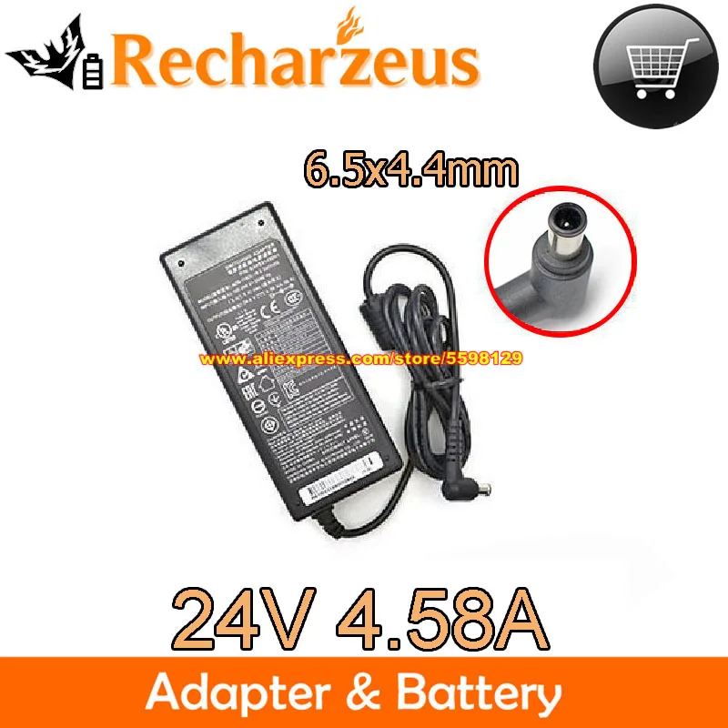 

Genuine 24V 4.58A 110W Ac Adapter ADS-110CL-19-3 240110G EAY63149001 For LG Monitor Laptop Charger 6.5x4.4mm Tips Power Supply