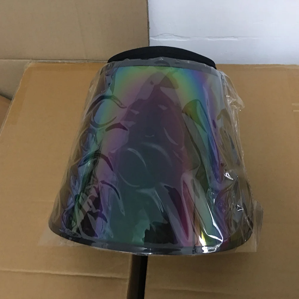 Visiere anti-UV in PVC Cappello da sole sportivo regolabile per esercizi di viaggio (multicolore)_voghion.com