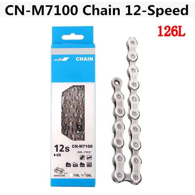 Deore Slx Cnm7100 Bicycle Chain 12 Speed 126 Links Road Mountain Bike Chain Boxed With Quick