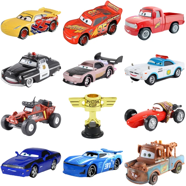 Pixar Cars 2 Lightning Mcqueen Alloy Metal Toy Car  Dinoco Lightning  Mcqueen Toy - Railed/motor/cars/bicycles - Aliexpress