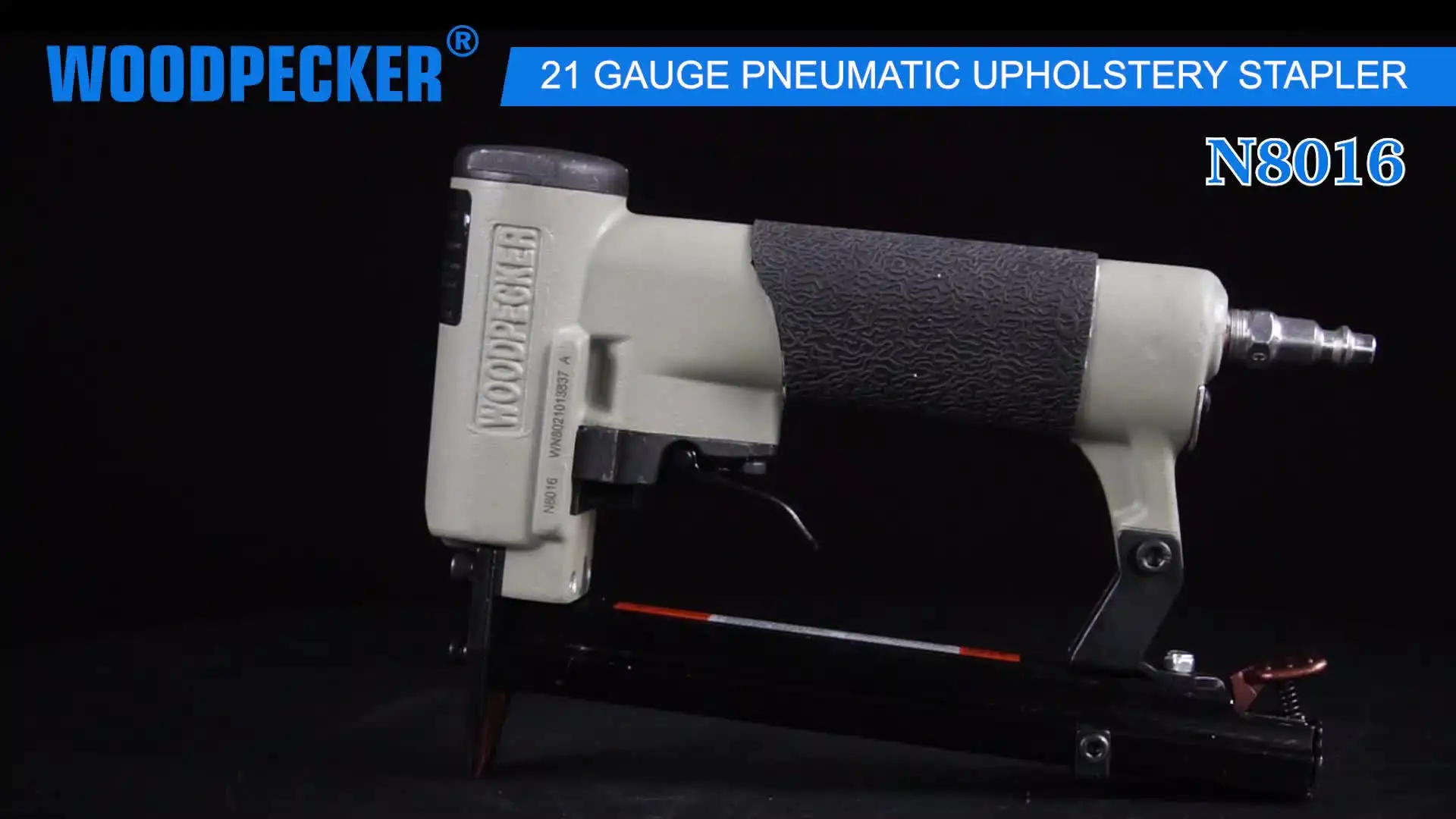 Woodpecker N8016 21 Gauge Upholstery Stapler - Narrow Crown Staple Gun For Furniture & DIY