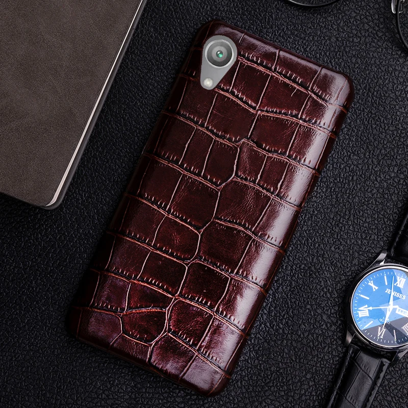 Чехол из натуральной воловьей кожи для Sony Xperia X Z Z2 Z3 Z4 Z5 XZ2 XZ4 Compact XA XA1 XA2 Ultra XZ1 XZ Premium 5