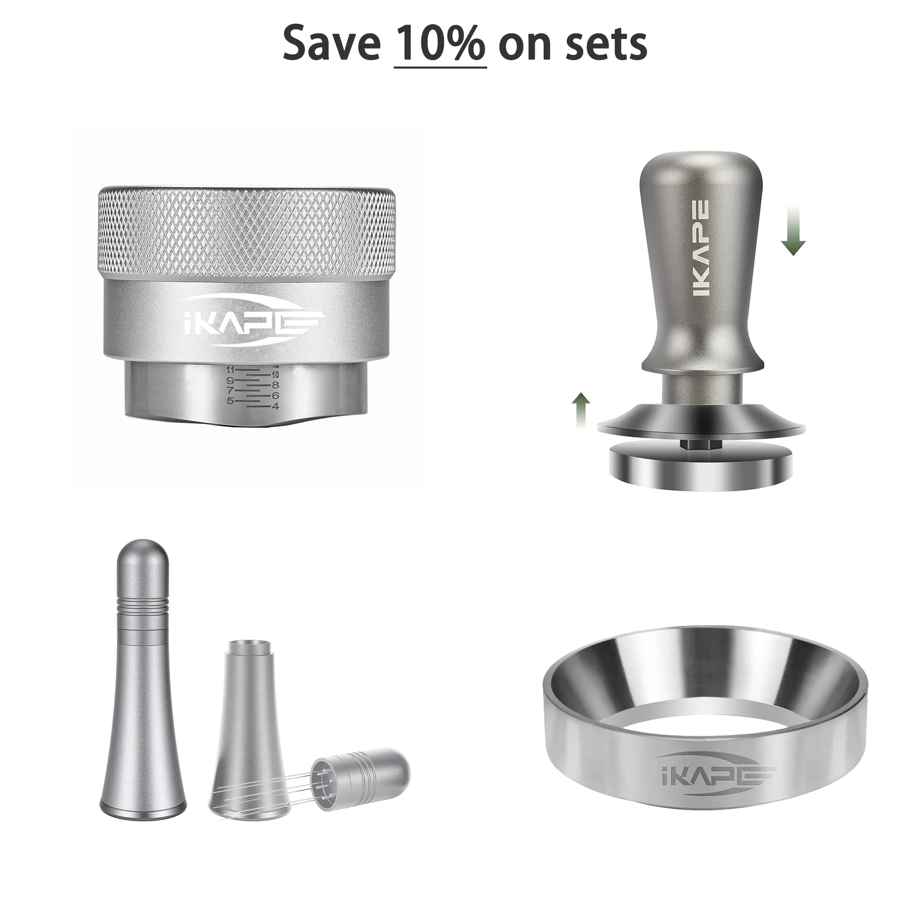 

IKAPE Epsresso Distributor Sets (Silver)