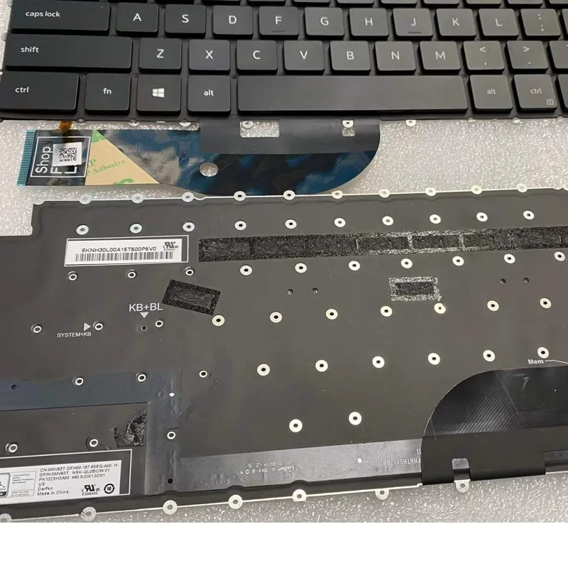 Eua para Dell Xps 9500 9510 9700 9710 Precisão 5550 5560 5750 5760 Computador Portátil Substituir Teclado Wtih Backlit Eglish - Imagem 6