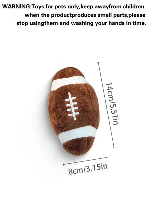 A pet plush toy can be a sound ball-shaped pet training toy interactive play small football pet toys for pet use only 2