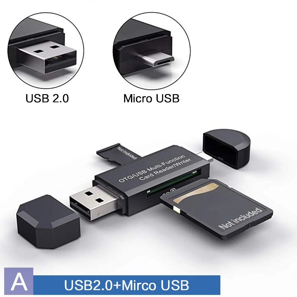 Memory Card Reader OTG Micro SD USB 2.0/3.0/Type C/Micro USB