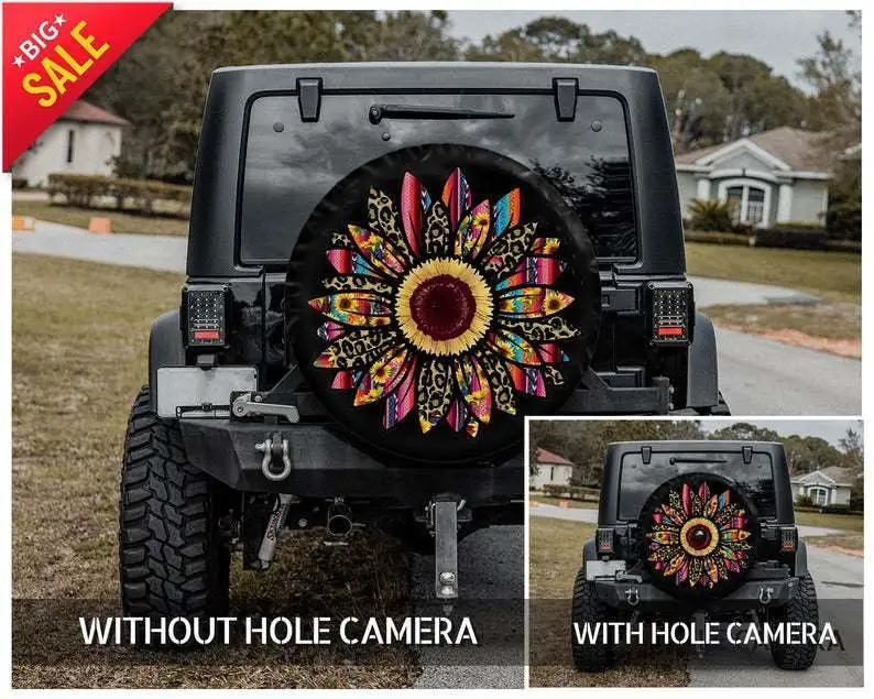 

Sunflower, Sunflower Lover, Full Color, Spare Tire Covers, Gifts for Her, Car Accessories, Spare Tire Cover, Birthday gift,