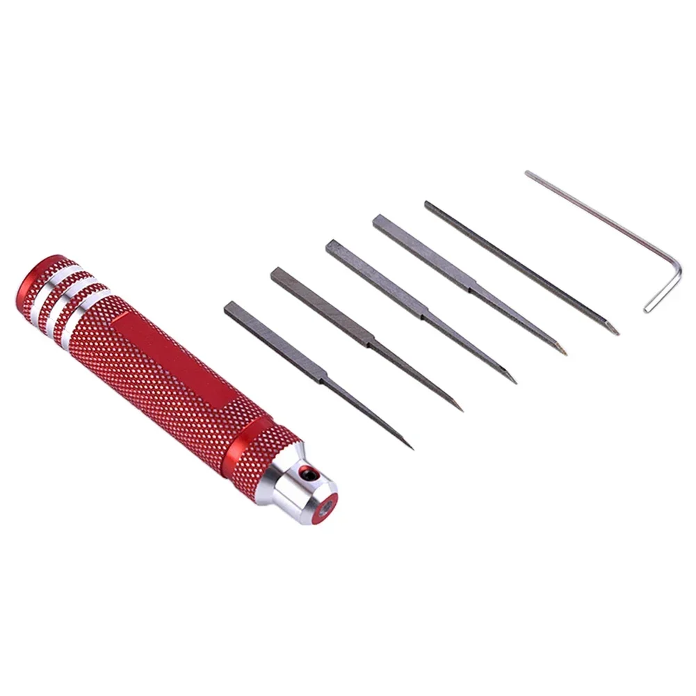 Scriber With 5Blade Gundam Resin Carved Scribe Line Cutting Tool Chisel 0.2mm/0.4mm/0.6mm/0.8mm/1.0mm