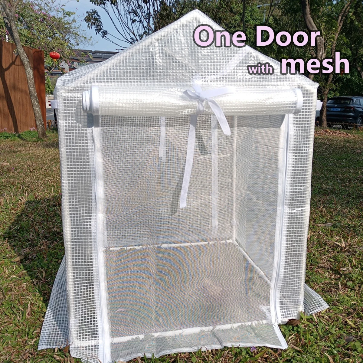 Portable greenhouse rain shelter suitable for indoor and outdoor use in courtyards-easy to install PVC transparent cover that