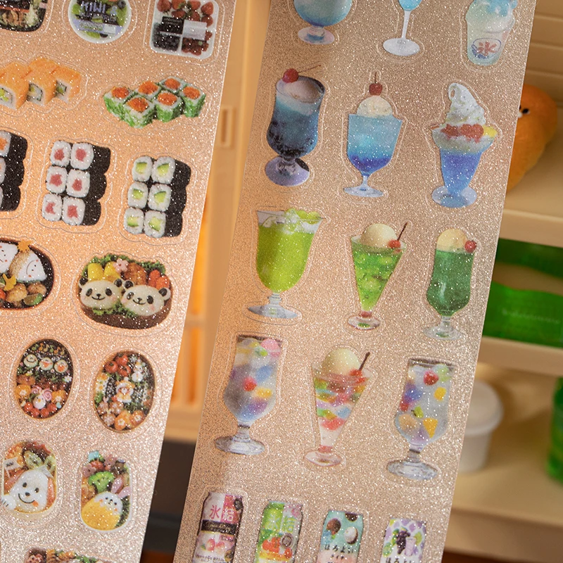 Cute Showa Confectionery Series Y2K Decoration Adhesive Tape Planner Handbook DIY Scrapbooking Journal Collage Material Stickers 5