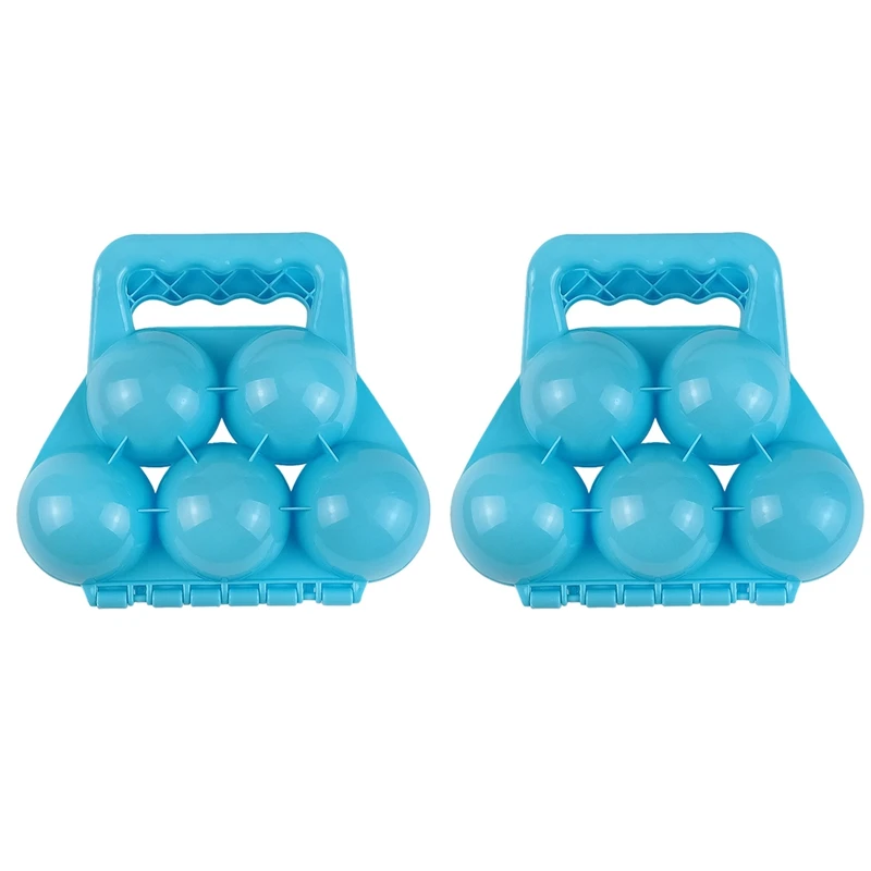 

2Pack Round Shaped Snowball Maker Clip Children Outdoor Winter Snow Sand Mold Tool For Snowball Beach