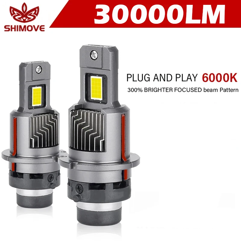 Автомобильная лампа для фар головного света D2S D4S, HID D2C D2R D4C D4R, Canbus, ксеноновые лампы, турбоавтомобильная лампа, мотоциклетная лампа, Plug & Play, 70 Вт, 7000 лм