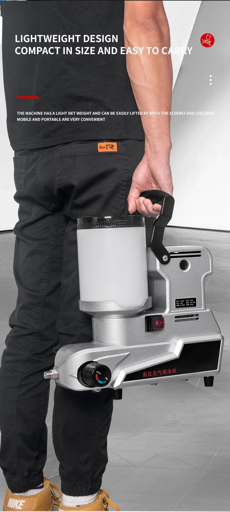 Multi Functional Lightweight High-pressure Airless Spraying Machine Latex Paint