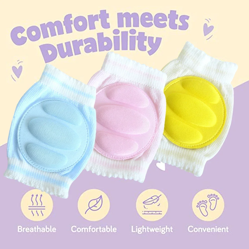 Anti-Slip Knee Pads for Babies Adjustable Baby Knee Pads for Walking Breathable Crawling Baby Protection 1Pair,knee pad