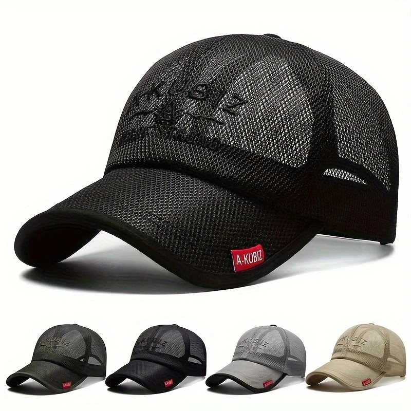 

Hat Men's summer mesh baseball cap Mesh hat sun hat Hipster women's mesh breathable cap Sun block hat thin