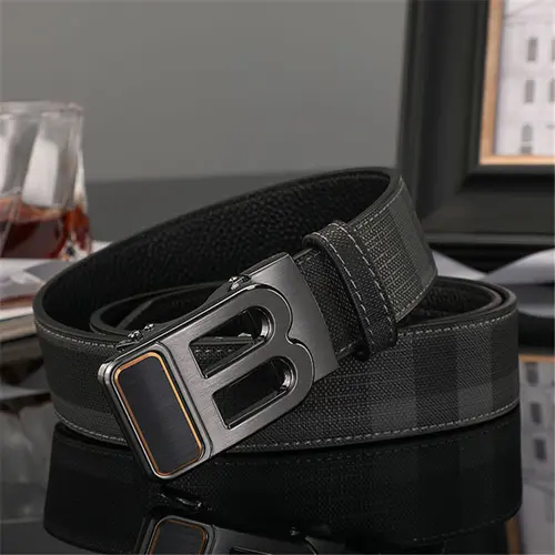 High Quality Leather Belt Men Luxury Brand Designer fashion Canvas Belts for Men Strap Male Metal Automatic Buckle Belt - Image 17