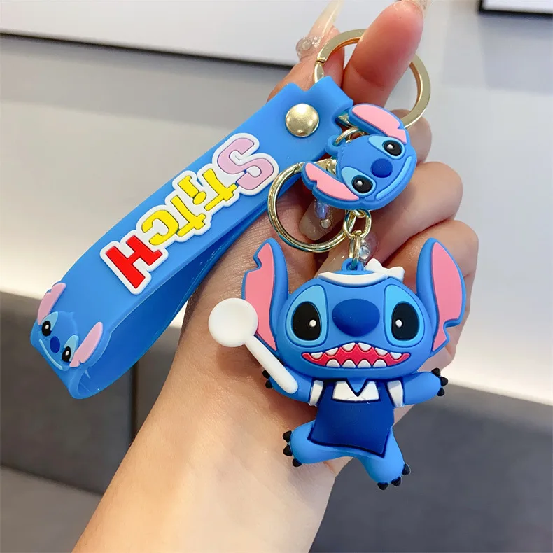 Anime Stitch Keychain Novel Stitch Embrace Baby Doll Keyring Fashion Toys