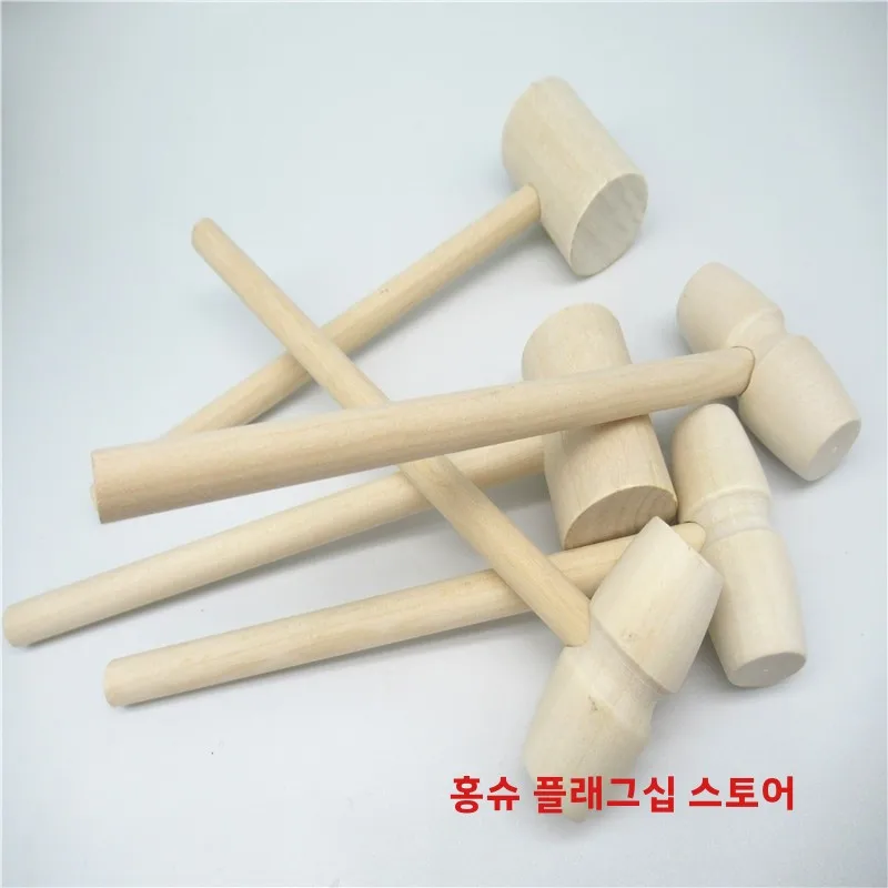 미니 나무 망치 장난감 수제 공예 비터 너도밤나무 손잡이 작은 테이퍼드 망치 수집용 장인정신