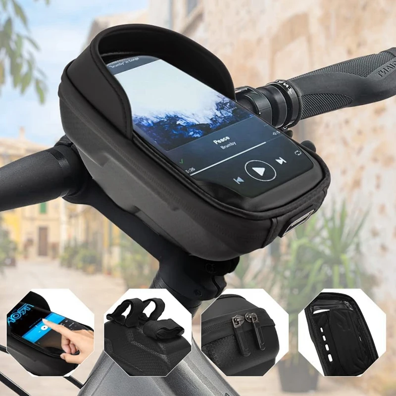 

Передняя рамка, сумка на руль для Sur Ron светильник Bee S/X Segway X160/X260, держатель для телефона, сумка, верхняя трубка, сумка на руль