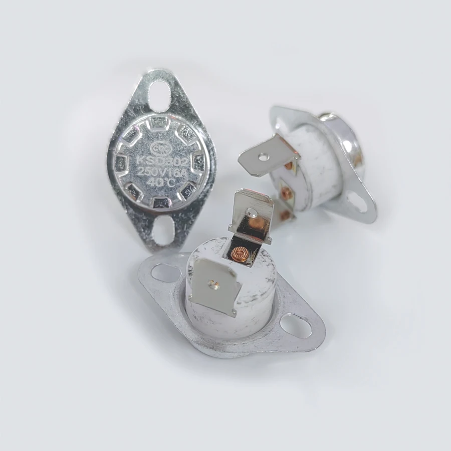 10 Teile/los KSD302 Temperatur Schalter Thermostat Sensor Keramik 16A/250V Normalerweise Geschlossen 40-150 Grad