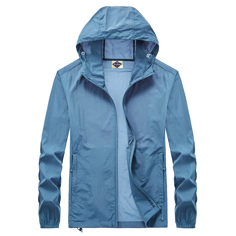 Coat Summer for Men Stylish Men's Jackets Hooded Clothing New Sweatshirts Waterproof Men's Windbreaker Uv Clothes spring jacket
