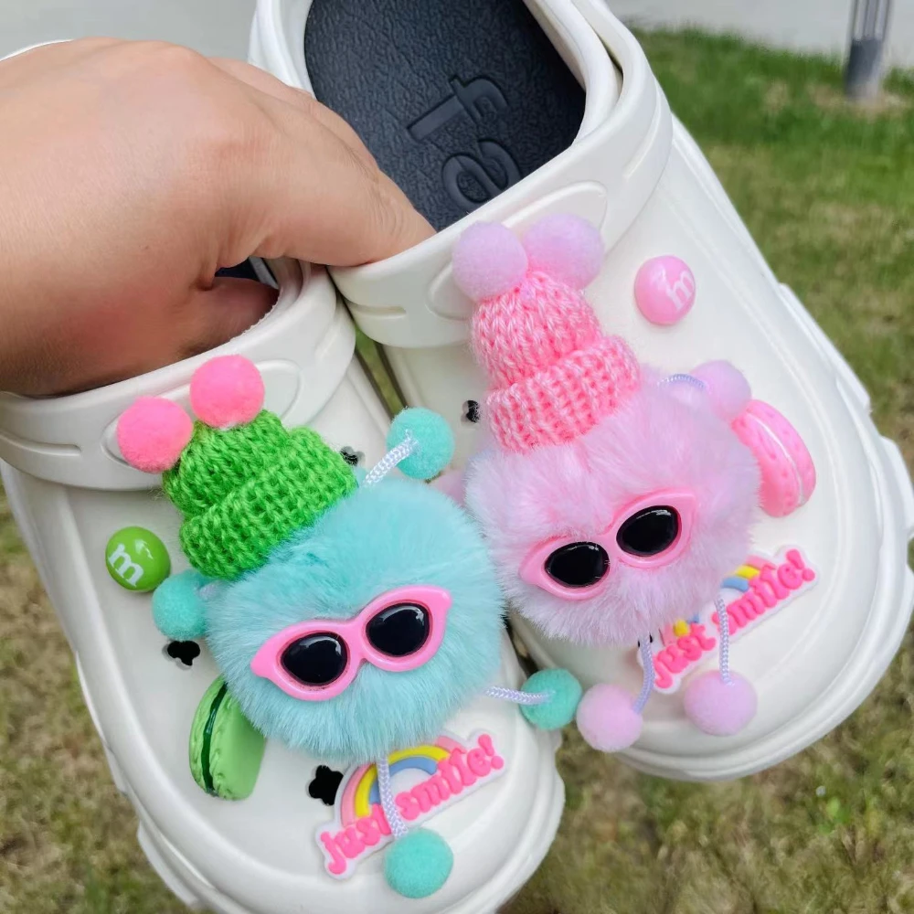 

Подвески для обуви для Crocs DIY 3D Макарон шар для волос Genie украшение Пряжка для Croc обуви очаровательные аксессуары для детей фотоподарок для девочек