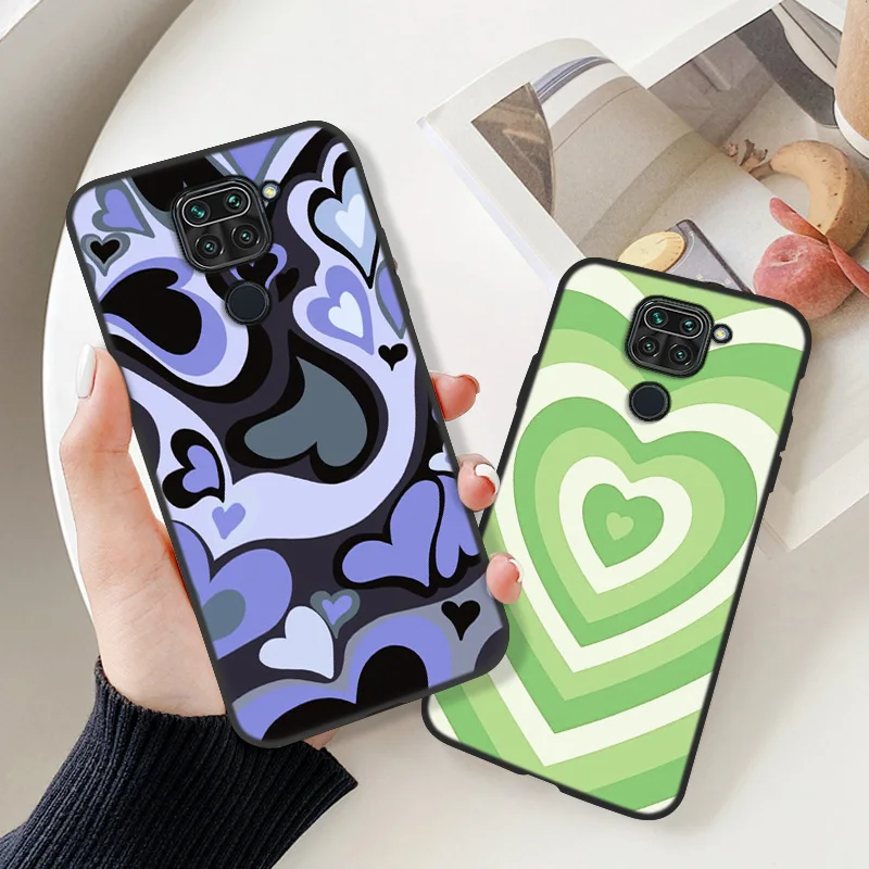 Redmi Note 9 Case For Xiaomi Redmi Note 10 Pro Case Love Heart Funda Redmi 9 9T 9A 9C Note 11 8 9 Pro Poco X3 Pro Mi 11T Cover