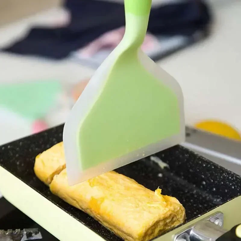 Silicone Spatula Wide Mouth Non-stick Scraper Steak Beef Egg Cooking Spatula Pancake Baking Tools Kitchen Cooking Shovel 5
