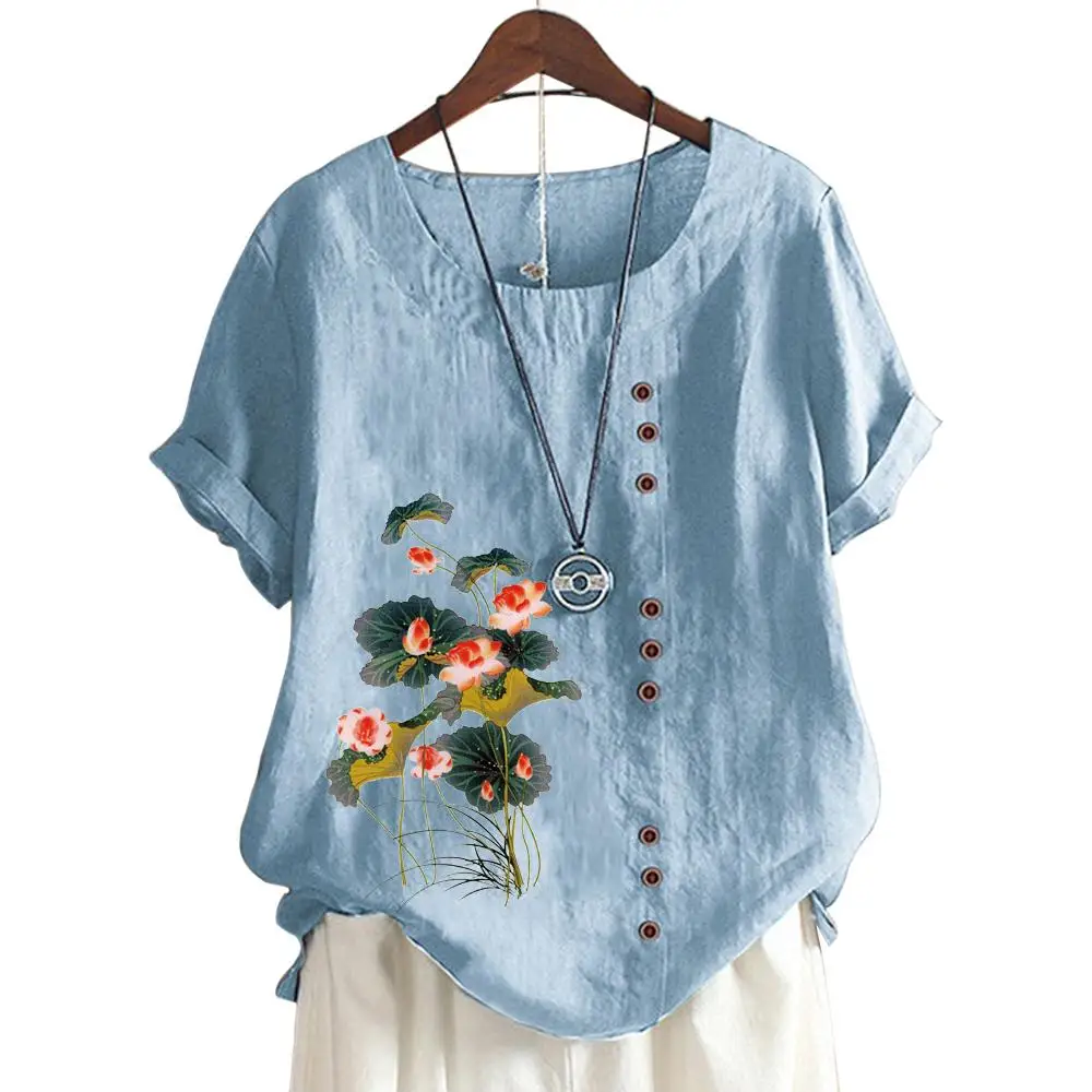 

Trendy Printed Cotton T-Shirt for Women Available in 11 Vibrant Colors