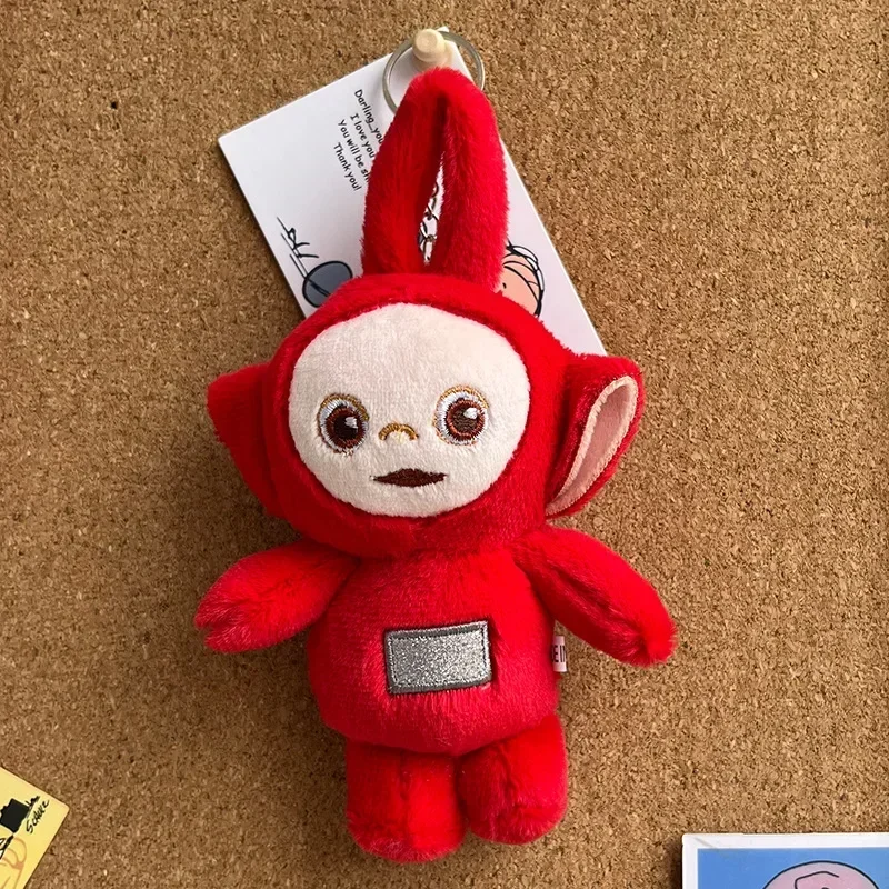 Plush Keychain Teletubbies Cartoon Doll Plush Key Chain Toy Appease Rag Doll Catcher Cute Decoration Boy Girl Children Birthday Gift