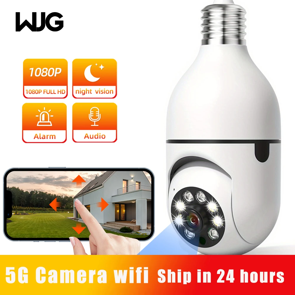 WJG outdoor wifi surveillance cameras wifi 5G home surveillance cameras full color night vision automatic human tracking Camera