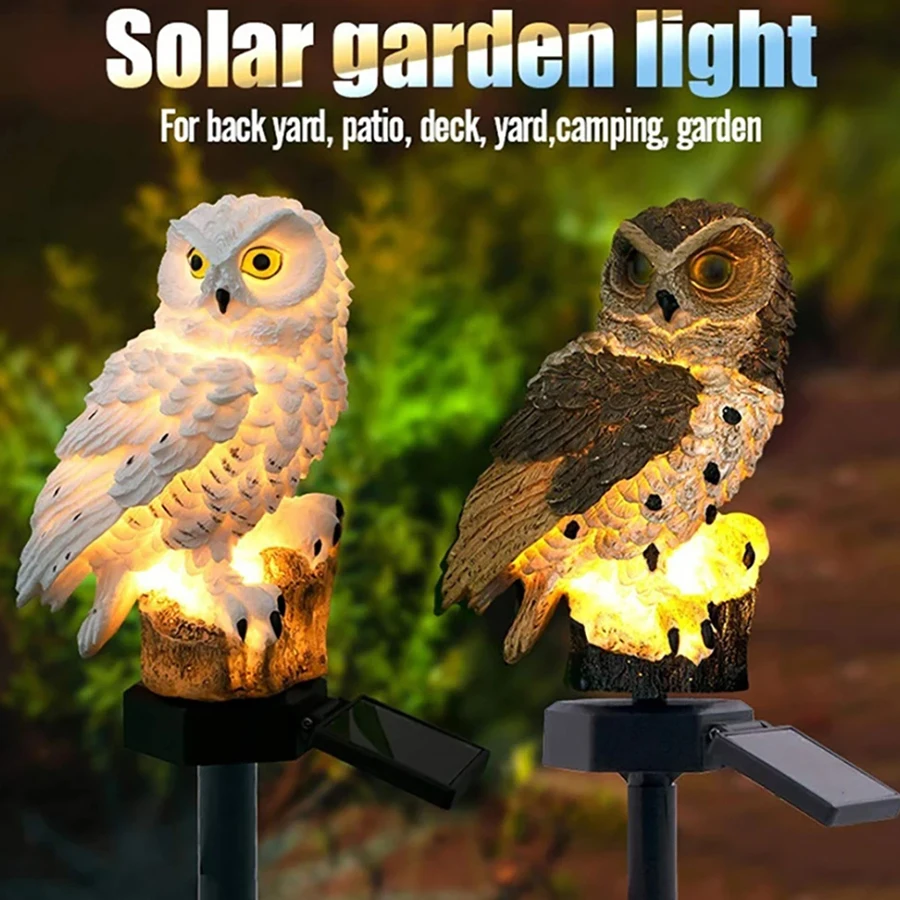 LED Solar Garden Lights Courtyard IP65 Waterproof Ground Animal Statue Decoration Yard Lamps Landscape Ornaments Camping Lantern a brass equestrian statue of guan gong cai fortuna wu guan erye bronze ornaments on evil town house