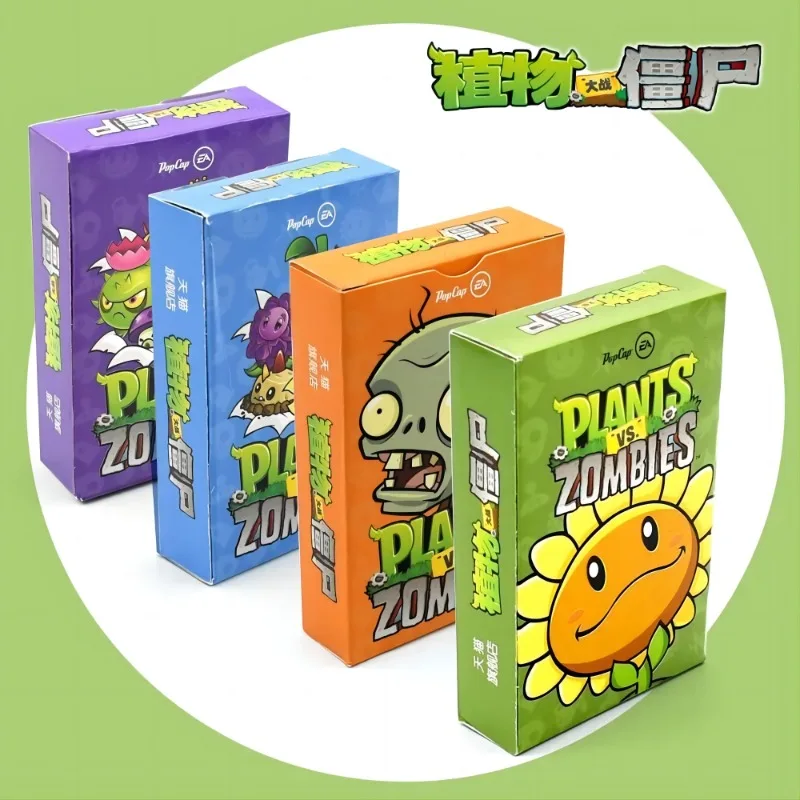 

Plants Vs. Zombies Anime Game Interchangeable Collection Cards AR Battle Card Board Game Card Toy Gift for Child's Birthday