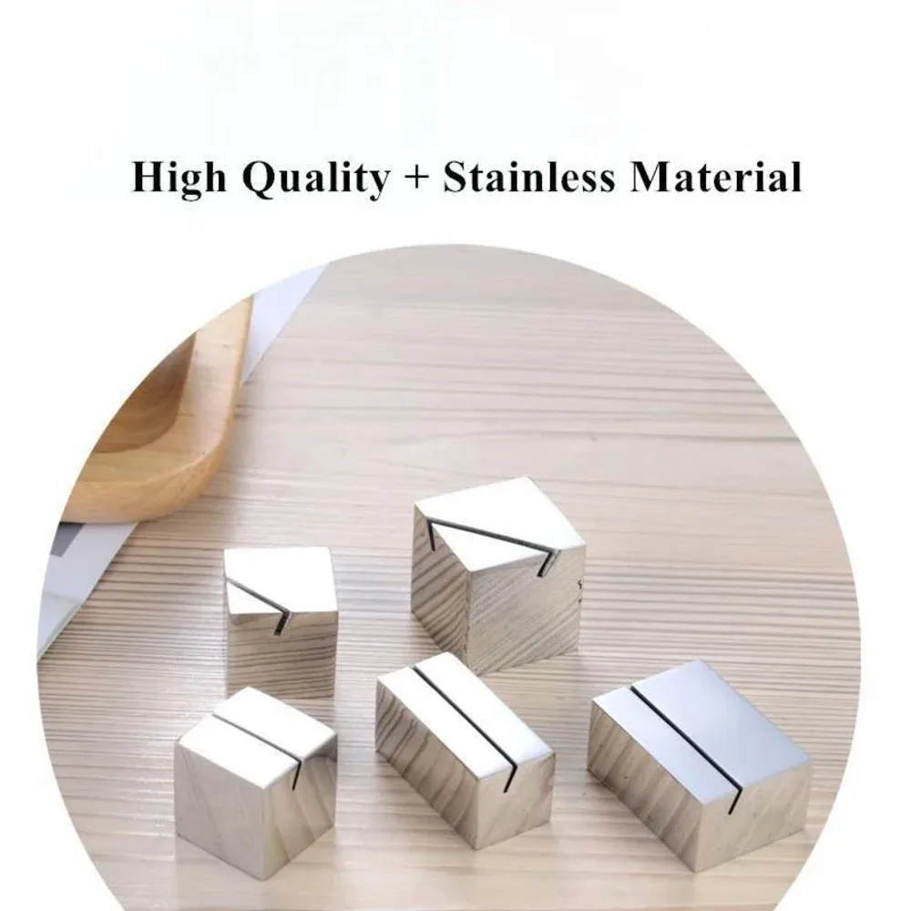 Table Number Name Place Card Holders Mini Metal Price Label Memo Display Stand Wedding Seating Photo Picture Clips